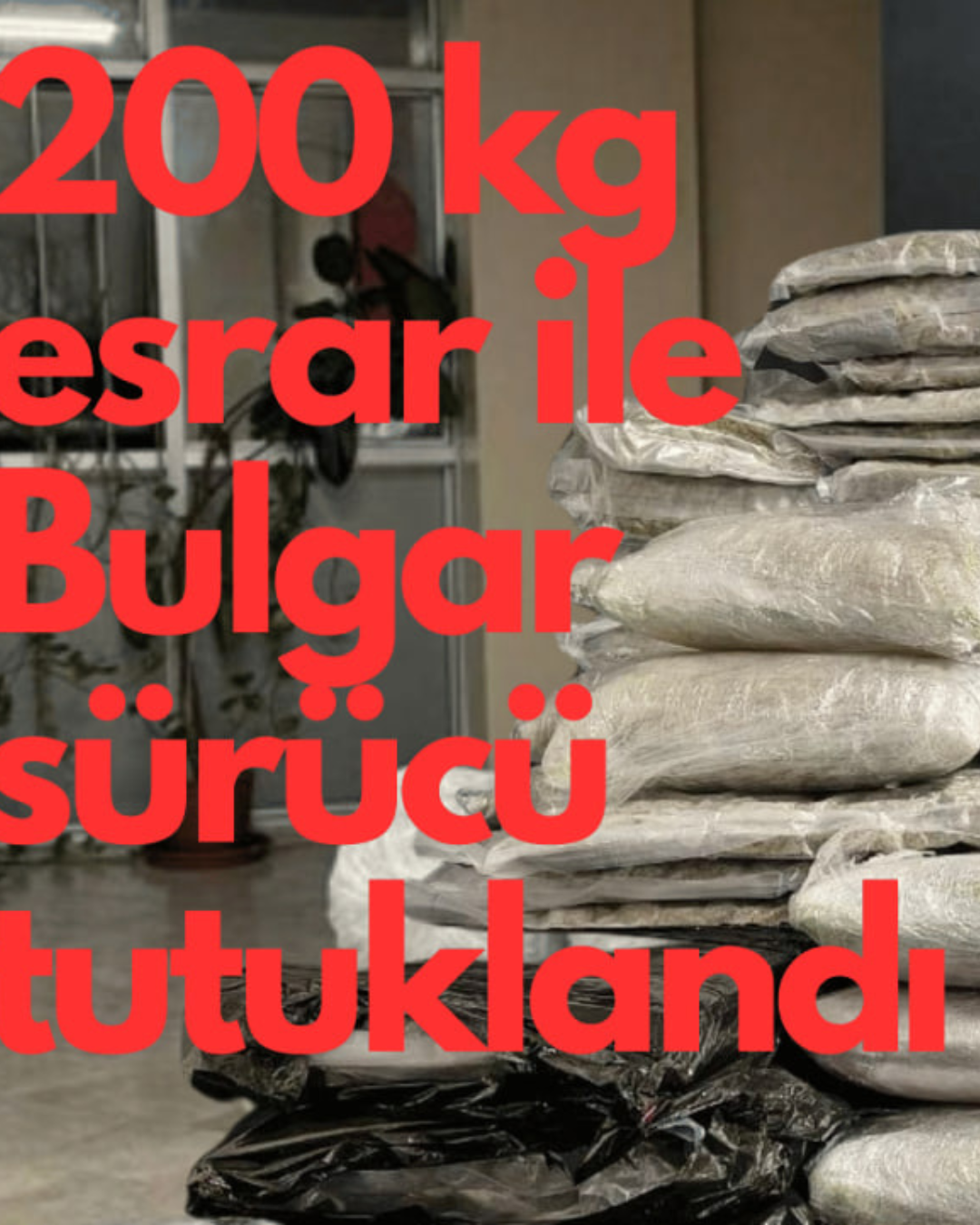 Türk-Bulgar Sınırında Bulgar Sürücü Yakalandı: Kamyonda 200 Kilo’ya Yakın Esrar Ele Geçirildi